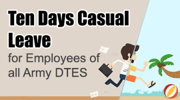 10 Days Casual Leave, Ten days Casual Leave Order
