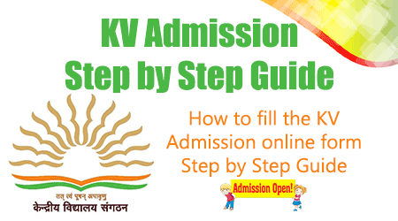 Filling KV admission online for step by step guide