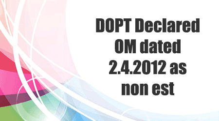 DOPT Declared OM date