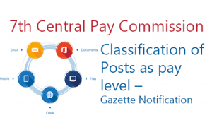 7th CPC Classification of Posts