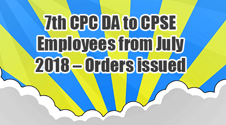 7th CPC DA to CPSE Employees