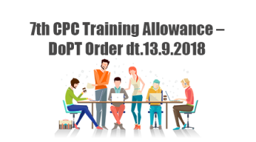 7th CPC Training Allowance