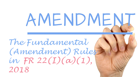 Amendment in FR 22(I)